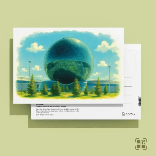 Docsly Postcard Nur Alem DASEA03 / 10x15 cm Echo of Astana OPP bag