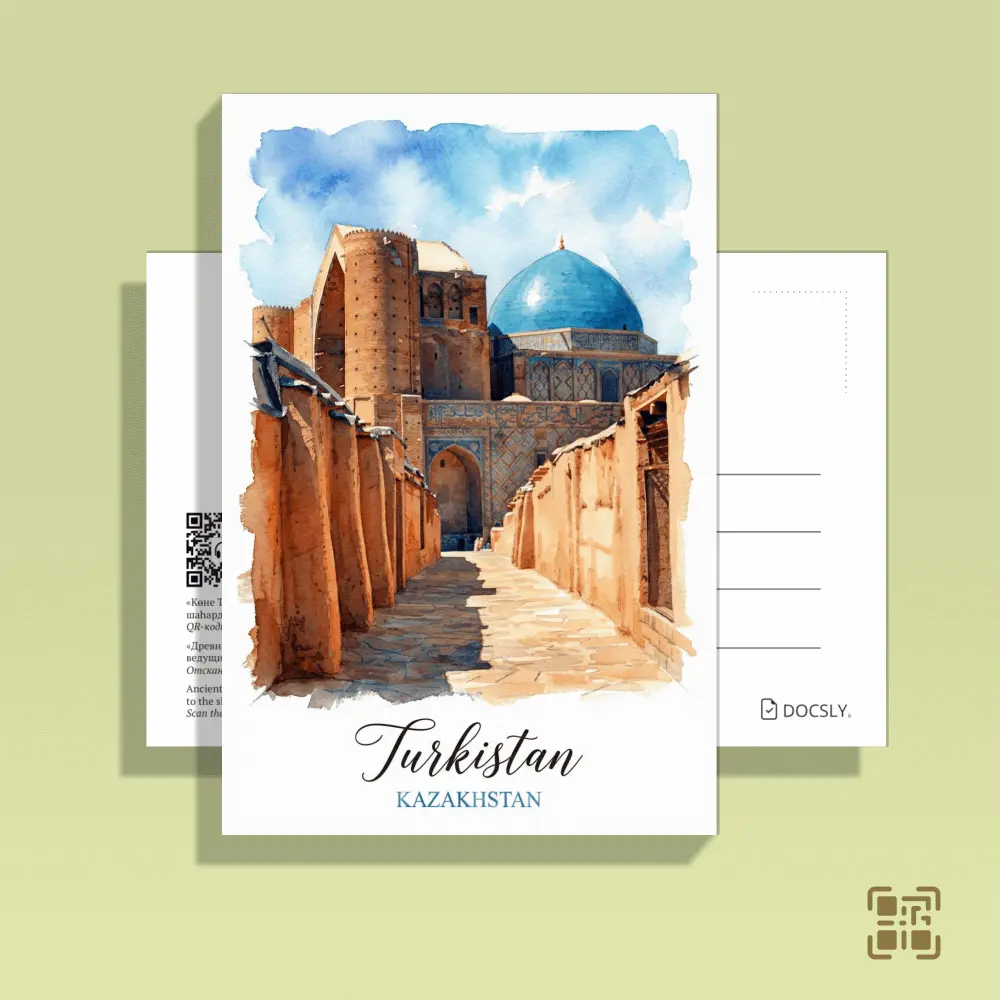[DPTR318] Postcard Docsly Citadel Streets / 10x15 cm Sacred Heritage OPP Bag