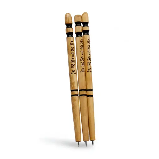 Round Wooden Pen Astana