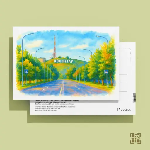 Сопка Букпа. Хранители Кокшетау. QR открытка в OPP-пакете